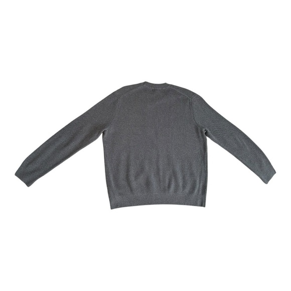 Banana Republic Grey Crewneck Waffle Knit Sweater - Size XL - Picture 4 of 10